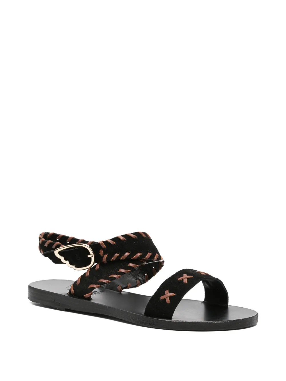 Ancient Greek Sandals Ifigenia sandalen Zwart