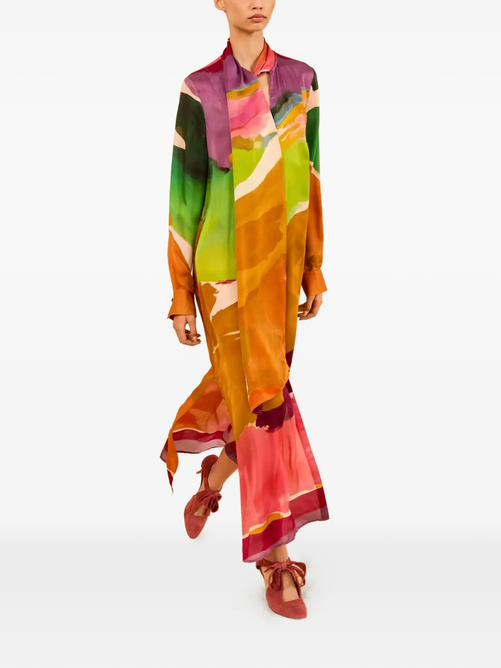 Ulla Johnson Critique silk maxi dress - Arancione