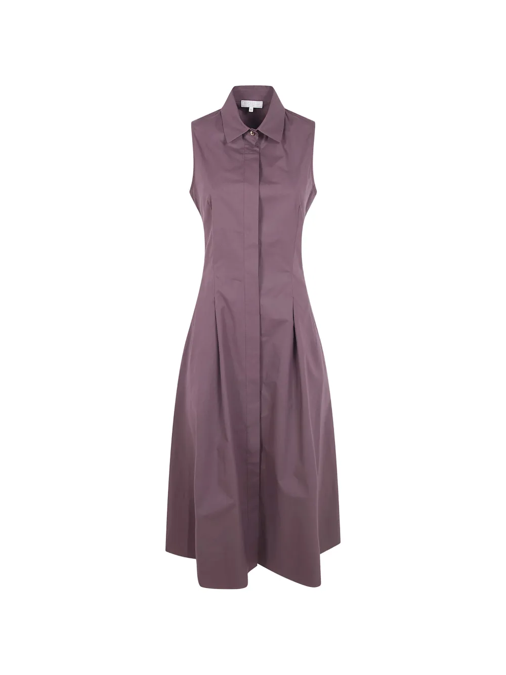 Antonelli belted sleeveless midi dress - Marrone