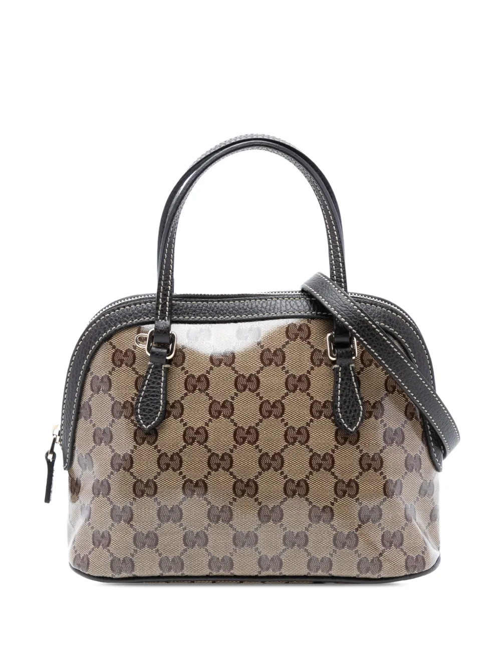 Gucci Pre-Owned 2016-2026 Mini GG Crystal Dome satchel - Toni neutri