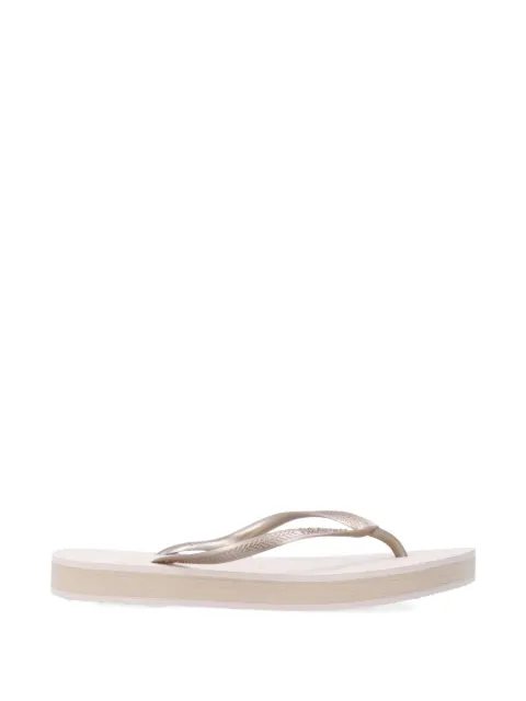 Havaianas Slim Flatform textured-strap flip-flops
