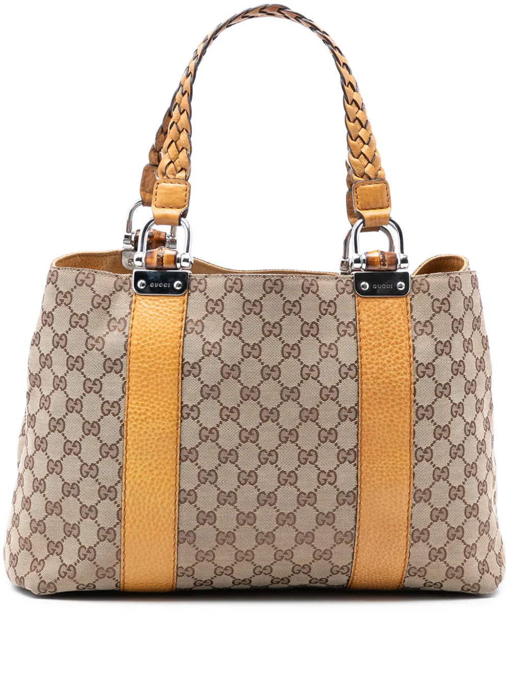 Gucci Pre-Owned 2016-2026 GG Canvas Bamboo Libeccio tote bag - Toni neutri