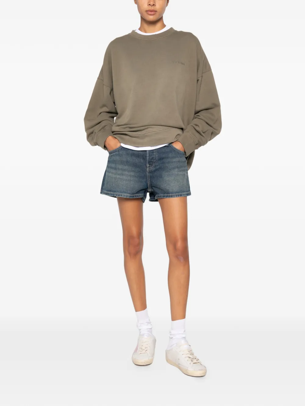 Golden Goose Martin Over sweater met ronde hals Groen