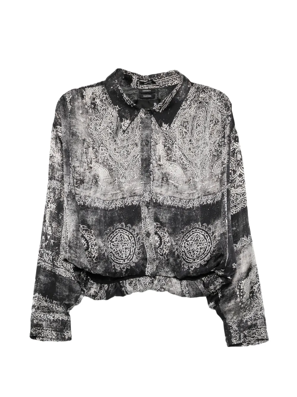 R13 medallion-print shirt - Black