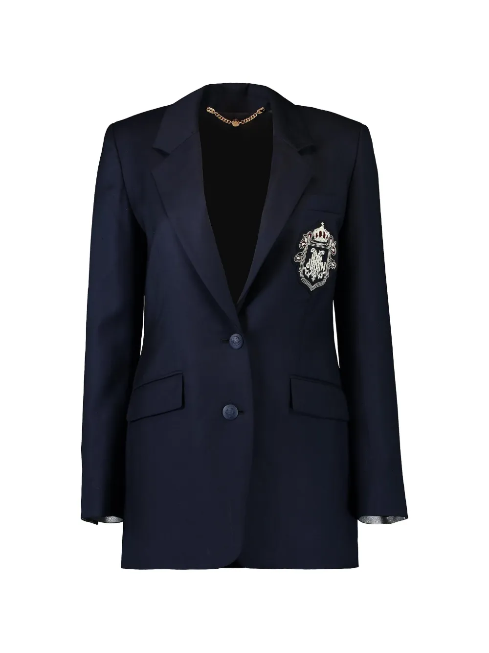 DMN Paris Armand button embellished blazer - Blue