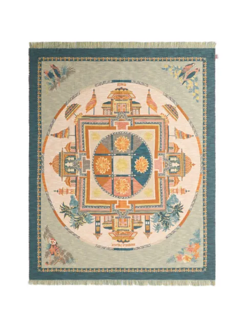 ETRO HOME jacquard mandala cotton blanket