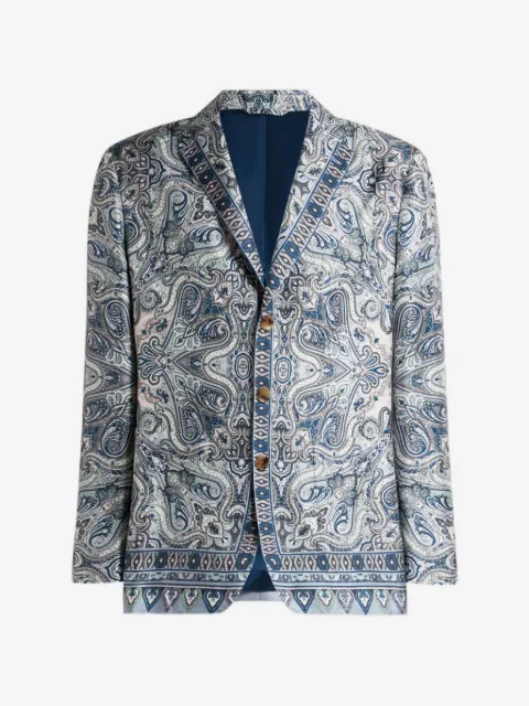 ETRO veste en soie à motif cachemire