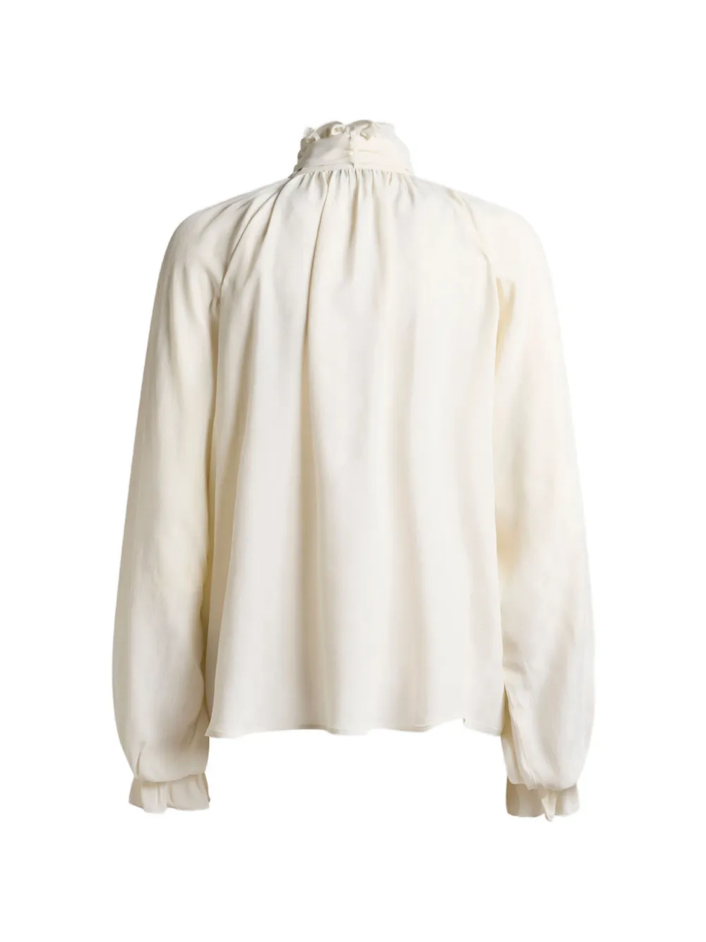 ETRO Blouse van zijdeblend met jacquard en paisley-patroon Beige