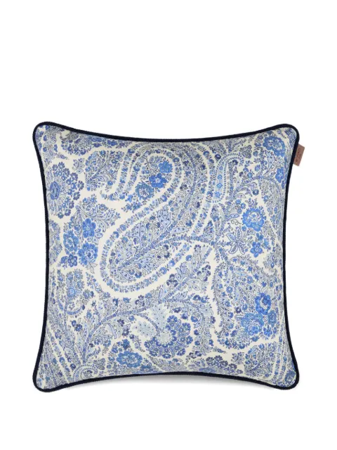 ETRO HOME 페이즐리 스트라이프 프린트 쿠션