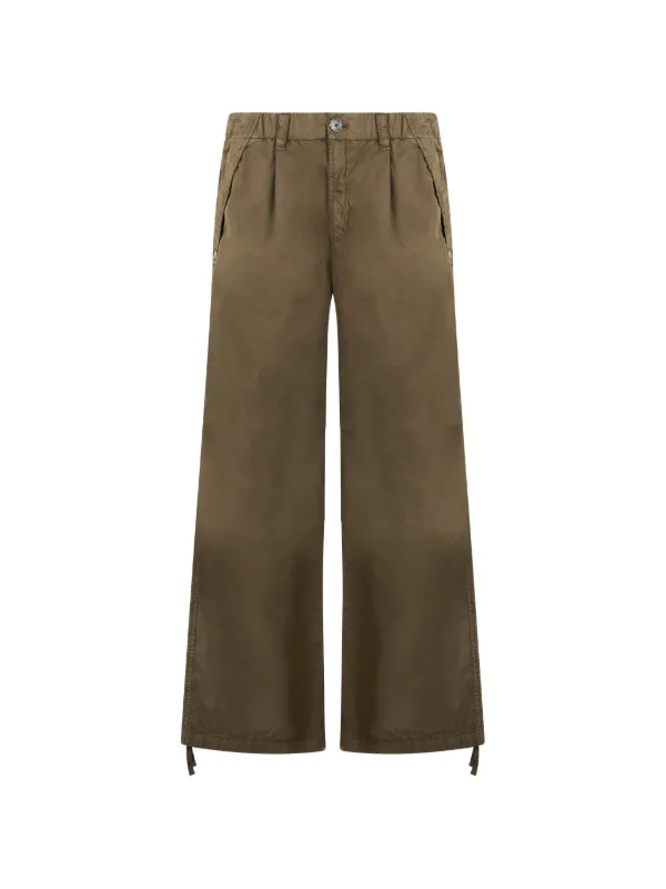 Herno Drawstring-hem Trousers in Green