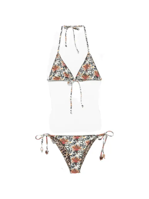 Anjuna Melissa reversible printed crochet-trim bikini
