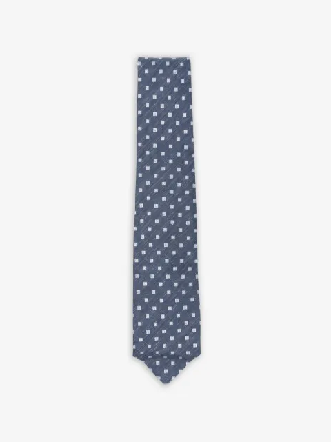Barba geometric-pattern tie