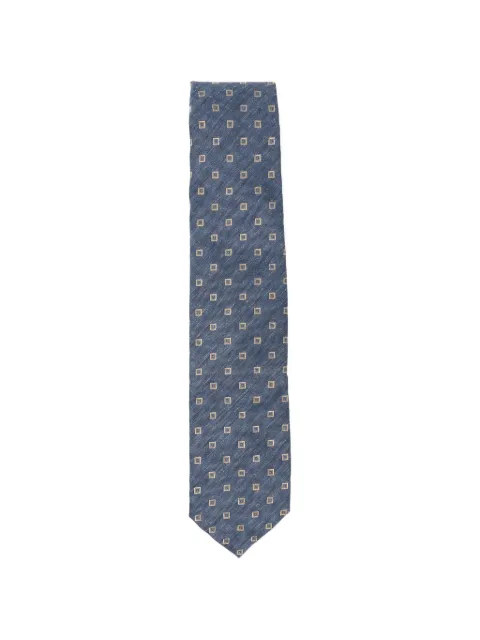 Barba geometric-pattern tie