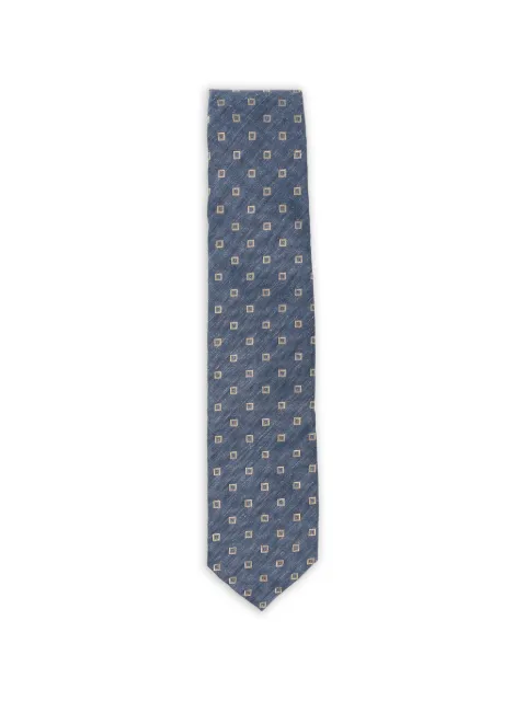 Barba geometric-pattern tie