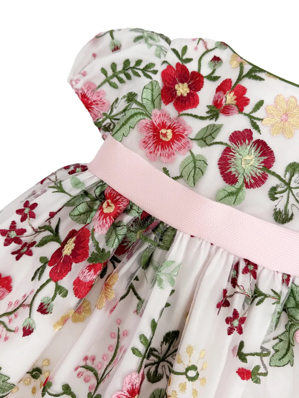 La Stupenderia Jurk met bloemenprint Wit