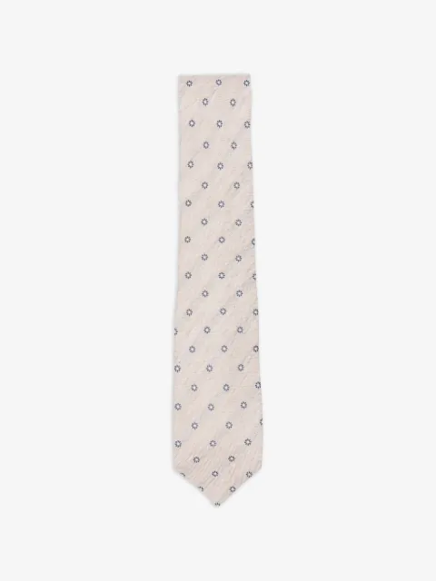 Barba corbata con motivo floral