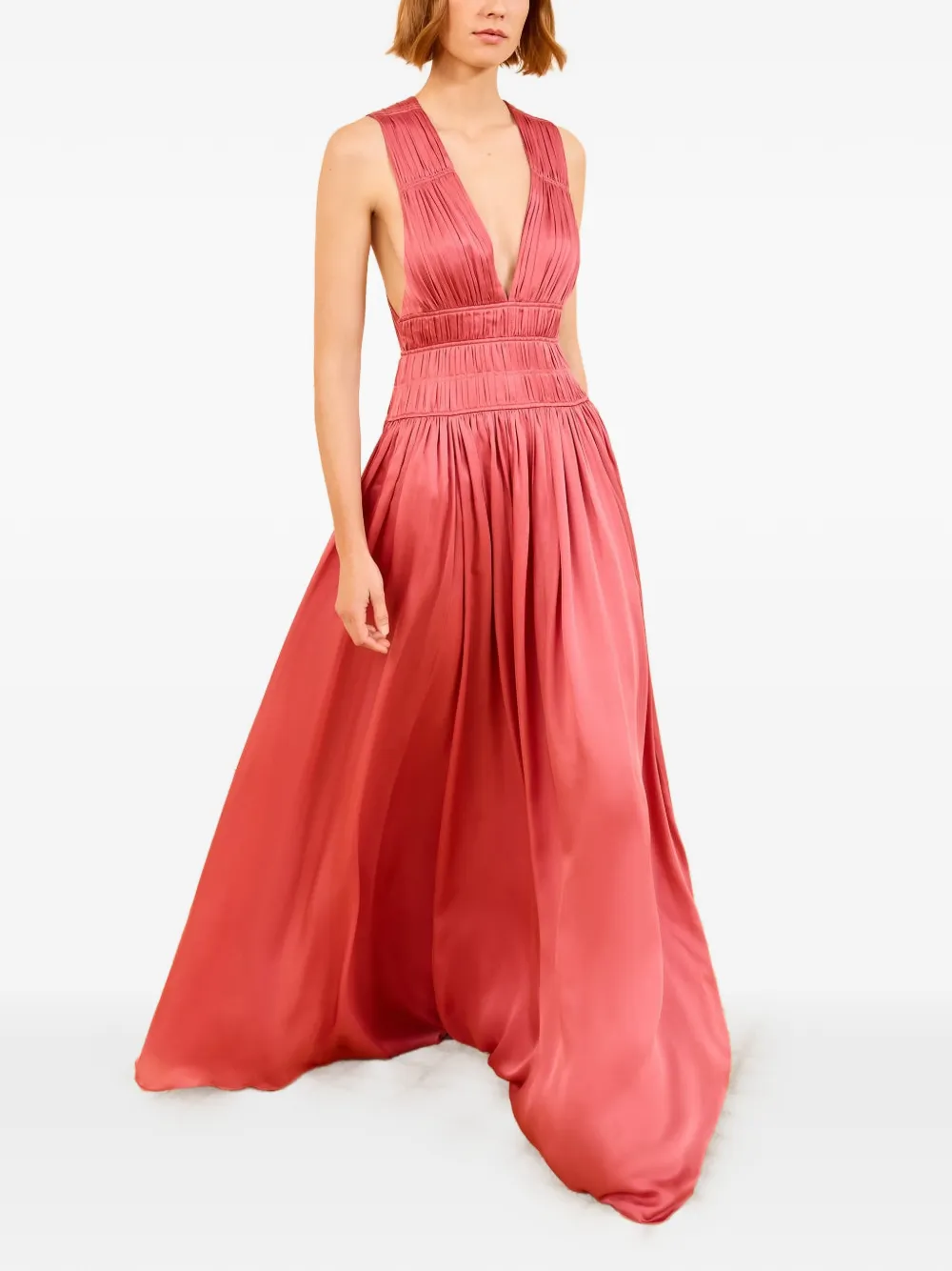 Ulla Johnson Boheme silk maxi dress - Pink