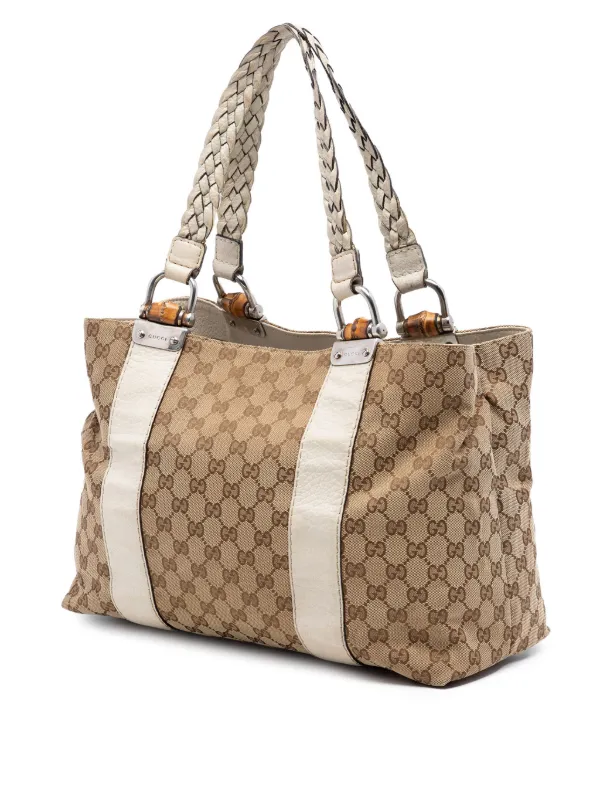 Gucci Pre-Owned 2016-2025 ミディアム GGキャンバス バンブー 