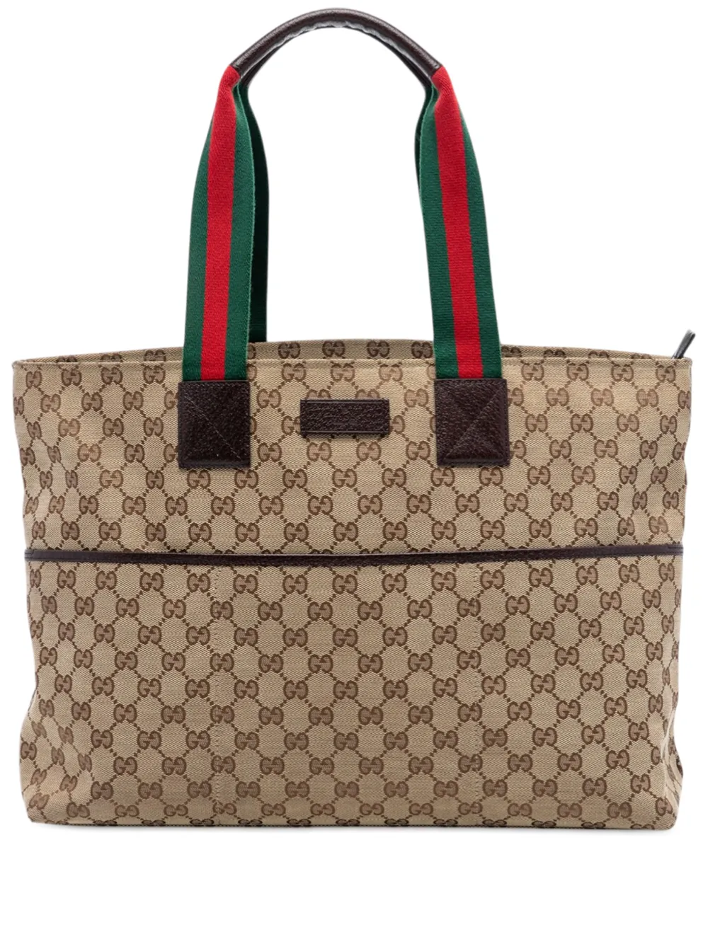 Gucci Pre-Owned 2016-2025 GG Canvas Web tote bag - Toni neutri