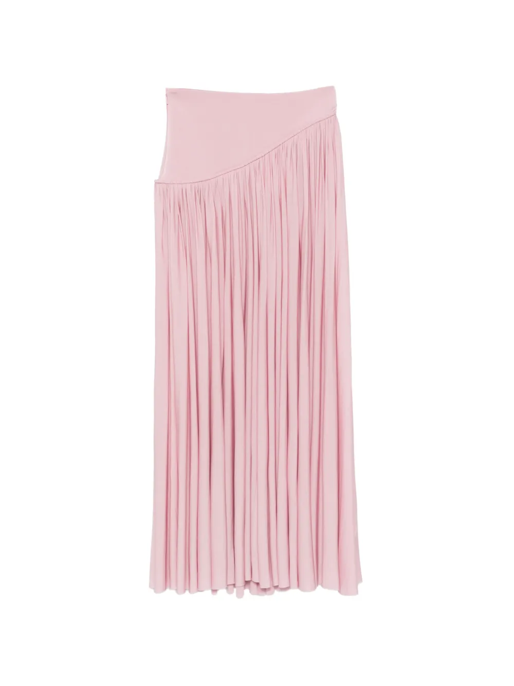 ZIMMERMANN Alchemy asymmetric-yoke gathered midi skirt - Rosa