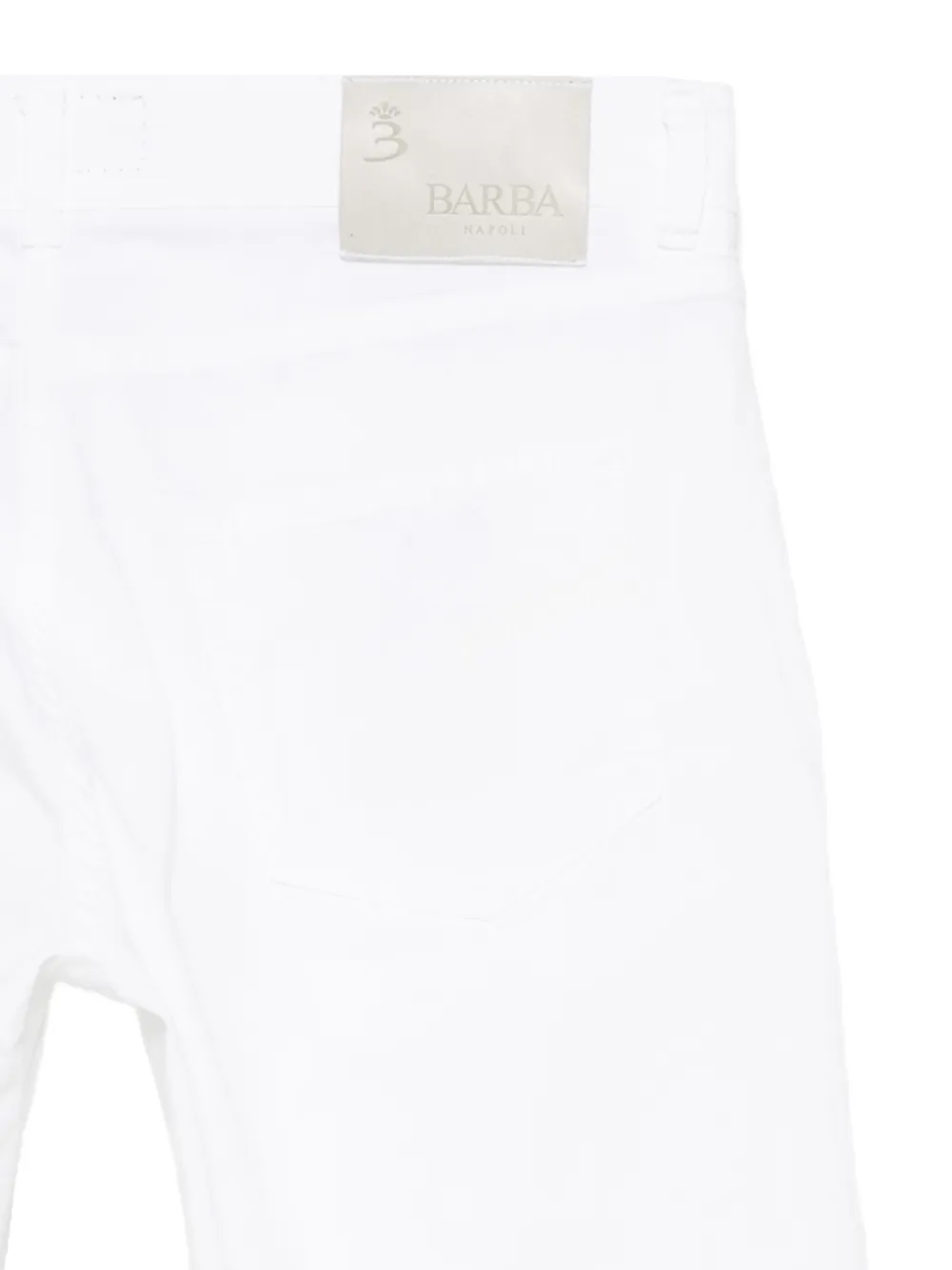 Barba Slim-fit jeans Wit