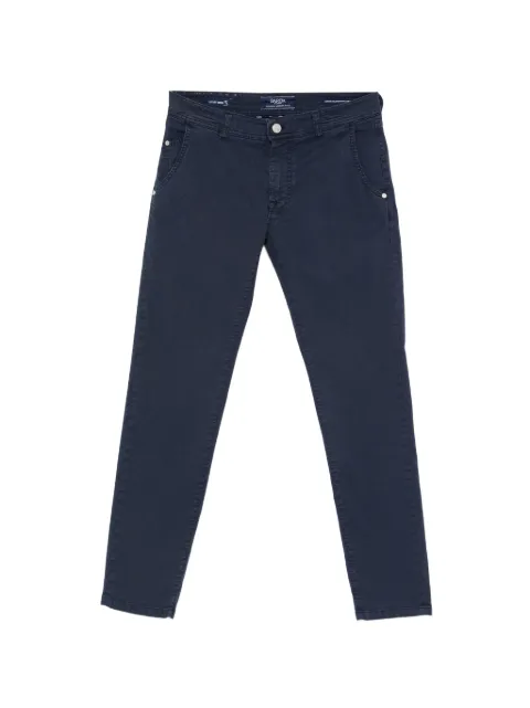 Barba embroidered-pocket trousers