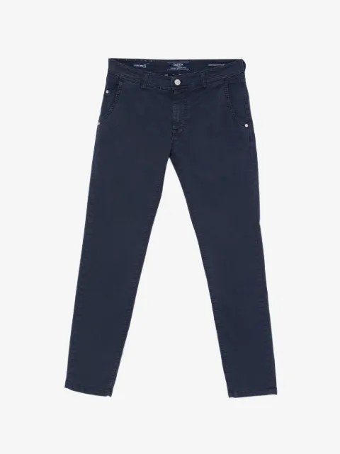 Barba embroidered-pocket trousers