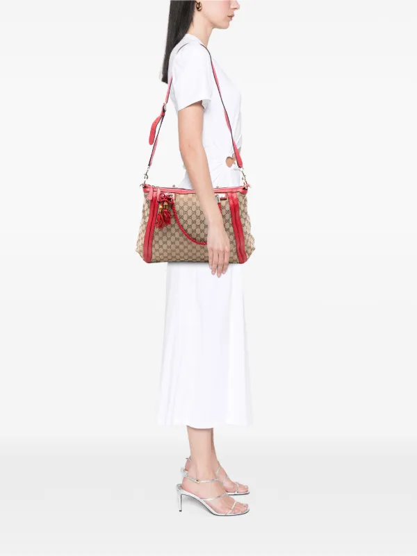 Gucci Pre-Owned 2016-2025 ラージ GGキャンバス ベラ サッチェル 