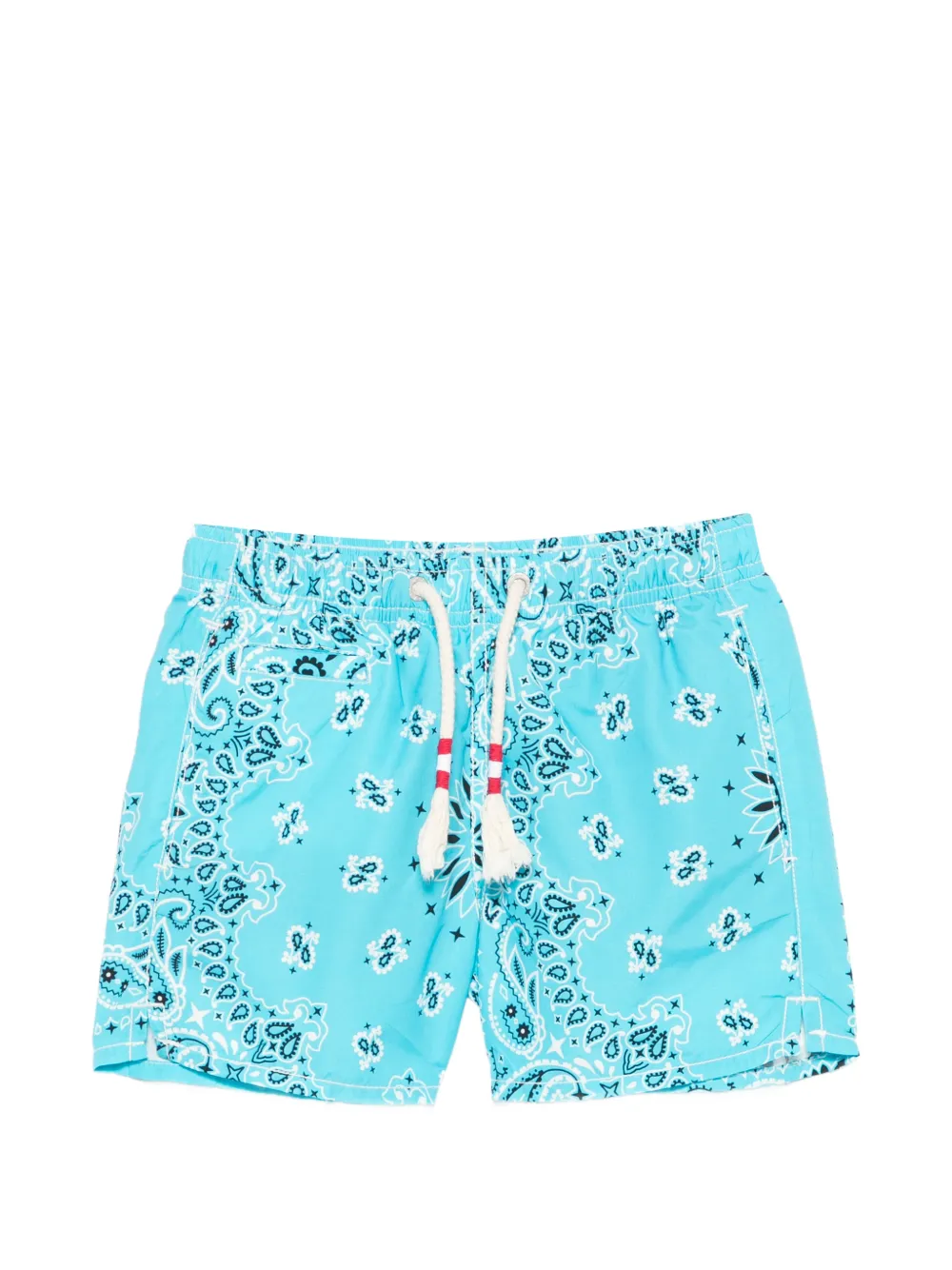 MC2 Saint Barth Kids Caprese paisley-print swim shorts - Blau