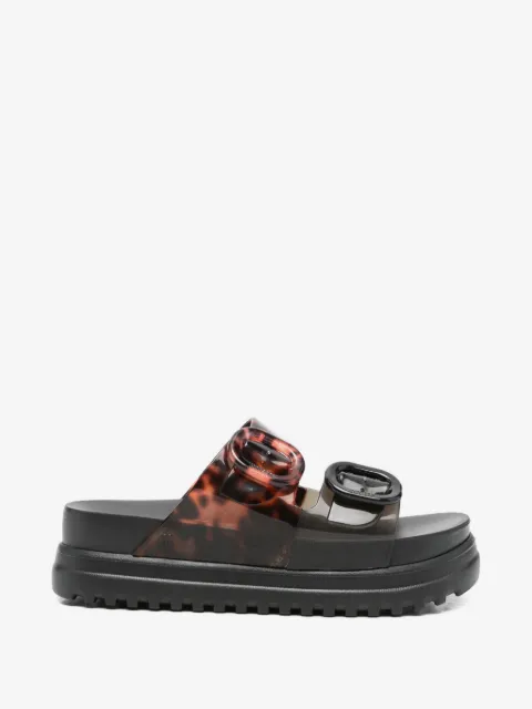 Melissa tortoiseshell-effect buckle-strap sandals