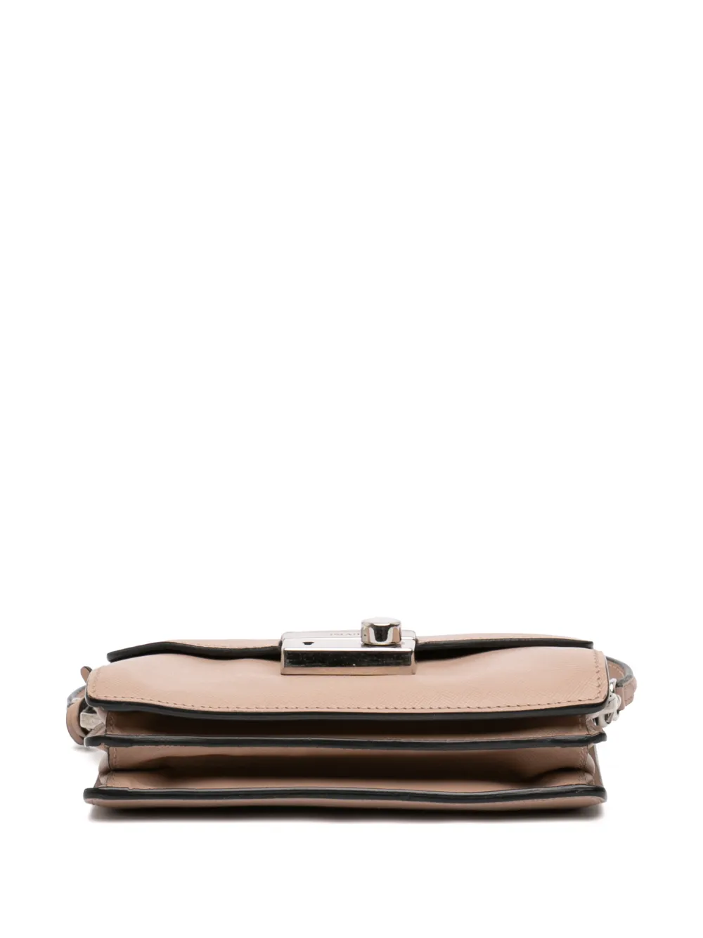Prada Pre-Owned 2013-2026 Mini Saffiano Lux Sound Lock Satchel