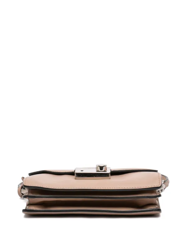 Prada Pre-Owned 2013-2026 Mini Saffiano Lux Sound Lock Satchel