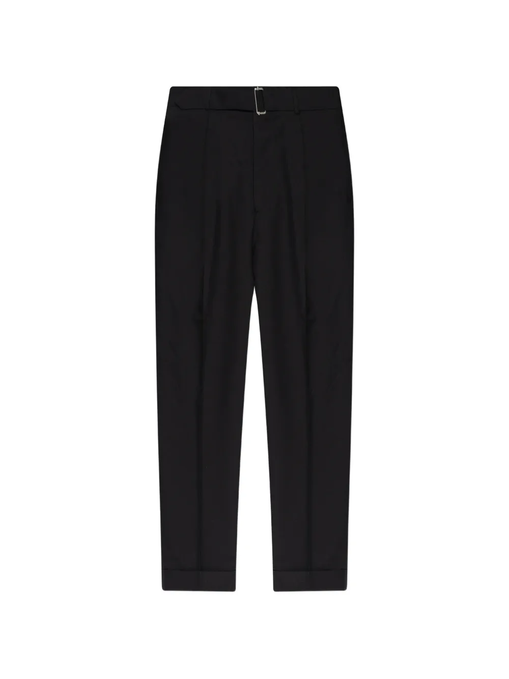 Officine Generale Hugo belted pressed-crease trousers - Nero