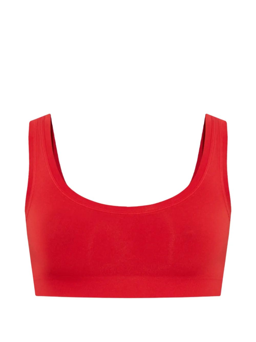 Hanro banana-motif scoop-neck top - Rosso