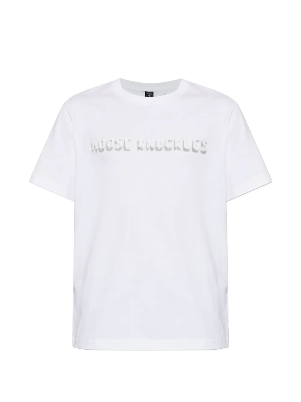 Moose Knuckles flocked-logo T-shirt - Bianco