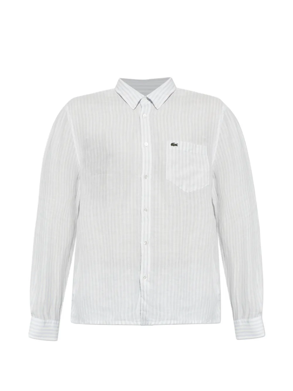 Lacoste striped button-down shirt - Blu