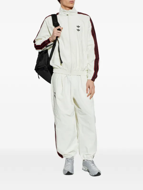 Adidas x Willy Chavarria Embroidered Track Pants | Neutrals | FARFETCH