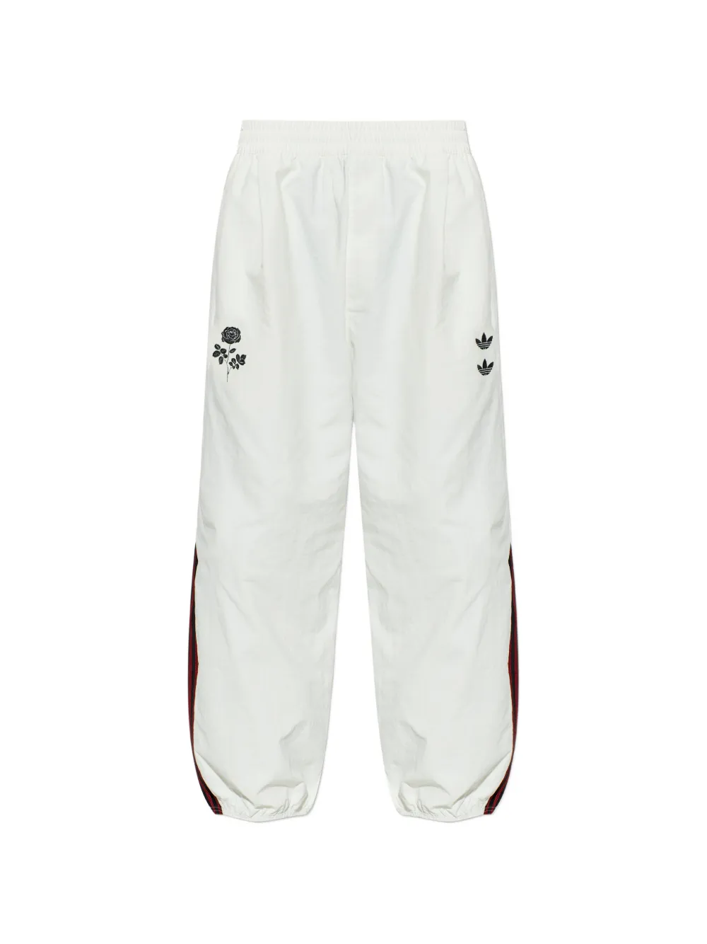 adidas Chavarria logo-embroidered side-stripe track pants - Nude