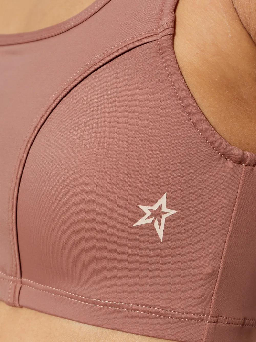 Perfect Moment Sport-bh met sterpatroon en vlakken Roze