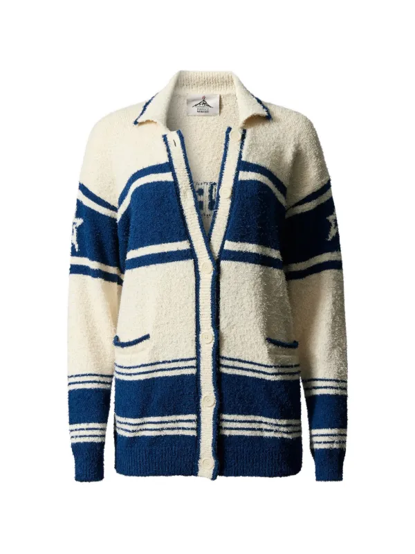 Perfect Moment Schild Cotton Knit Cardigan in Blue