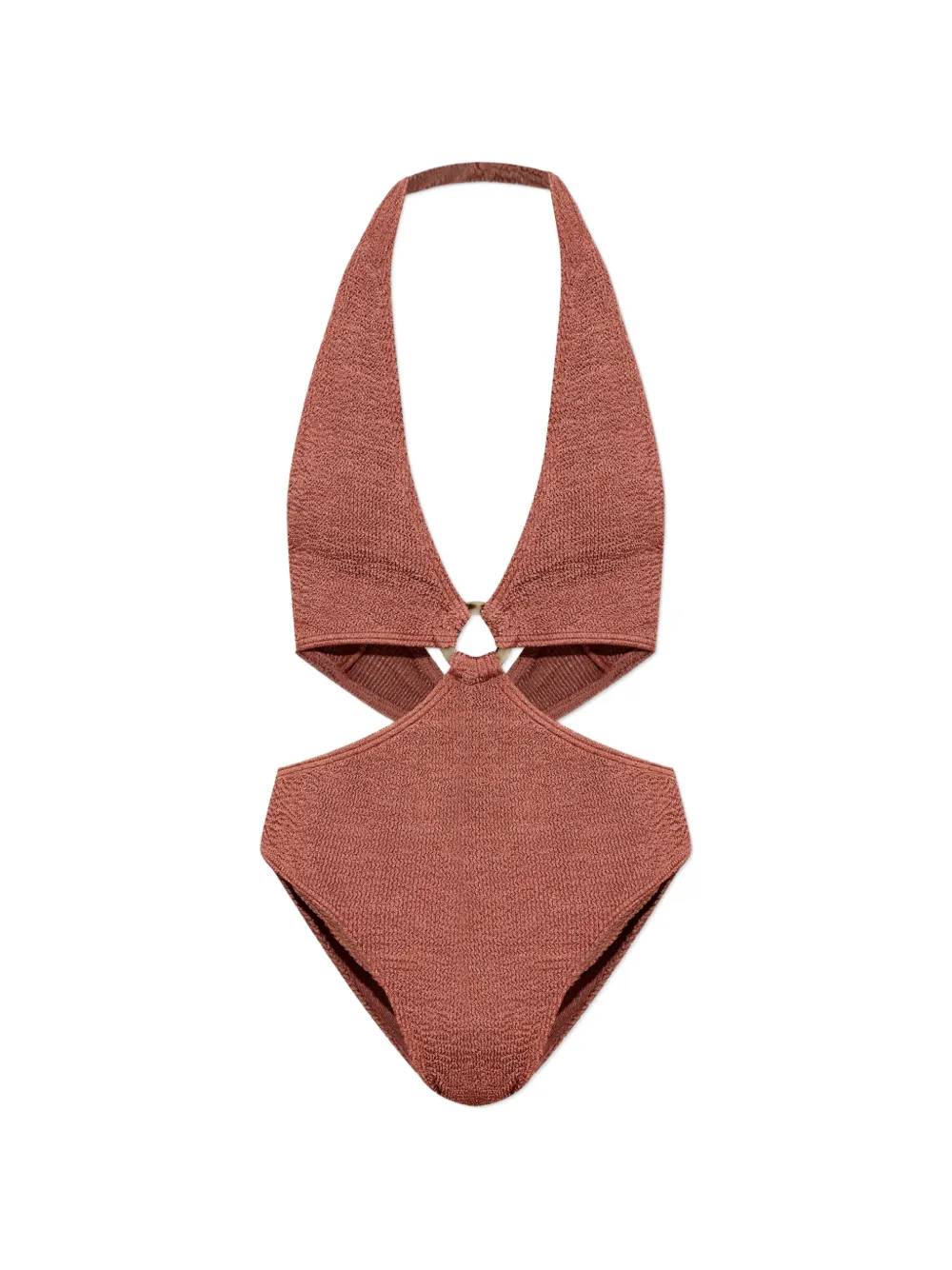 Bond-eye Celeste cut-out swimsuit - Marrone