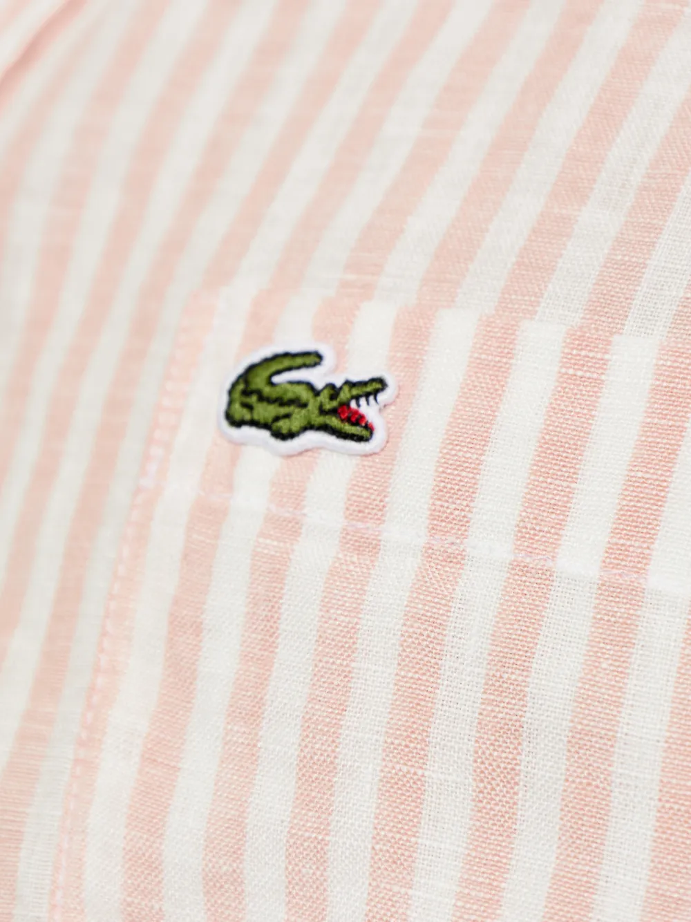 Lacoste Button-down gestreept overhemd Roze