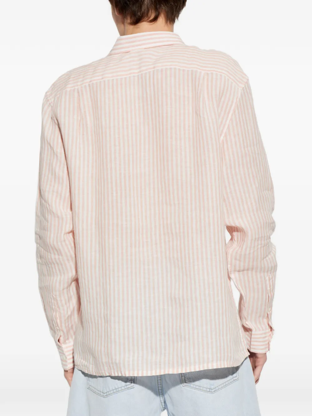 Lacoste Button-down gestreept overhemd Roze