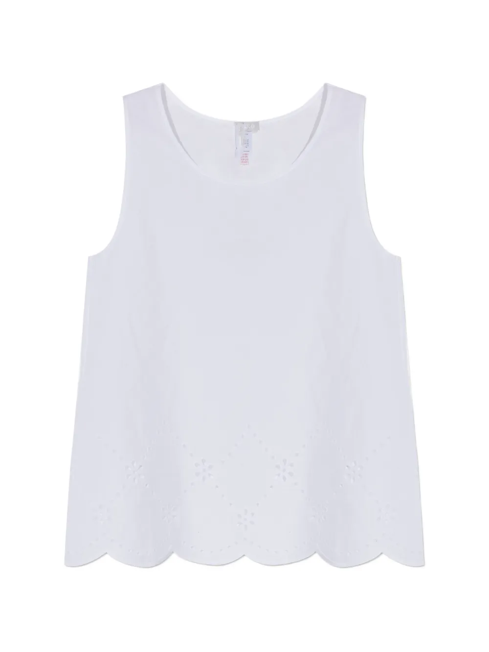 Hanro broderie-anglaise tank top - Bianco