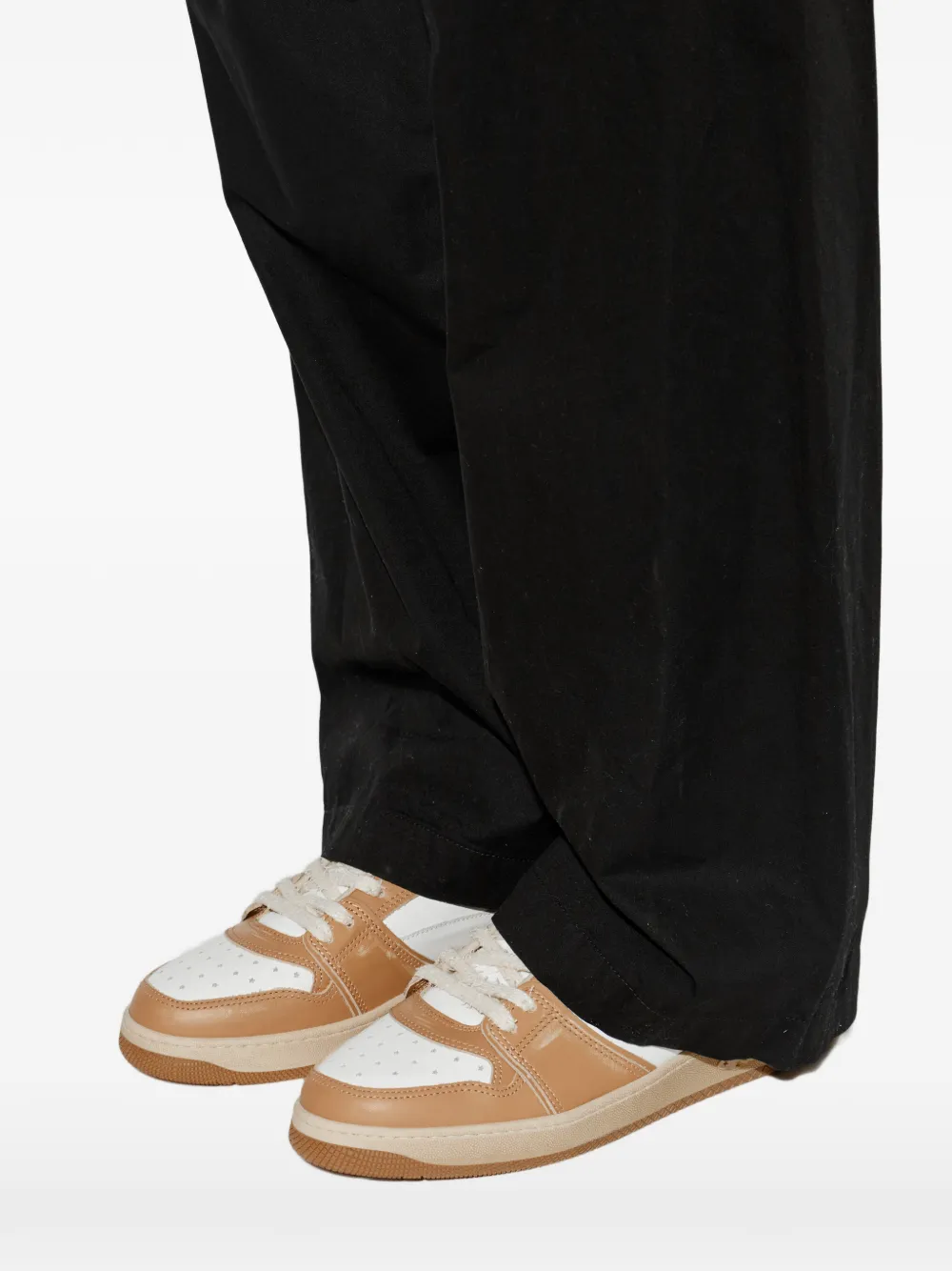 Enterprise Japan Egg Rocket star-perforated rocket-motif sneakers Beige