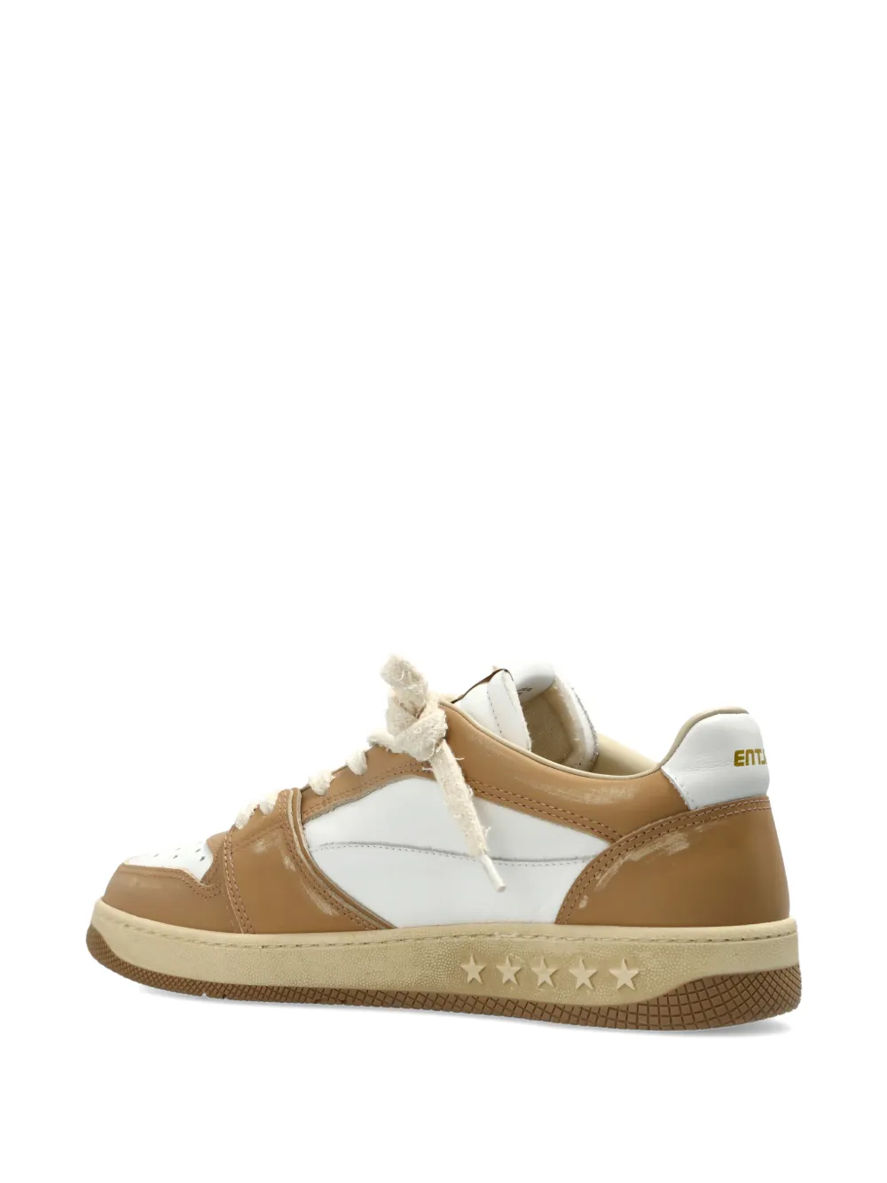 Enterprise Japan Egg Rocket star-perforated rocket-motif sneakers Beige