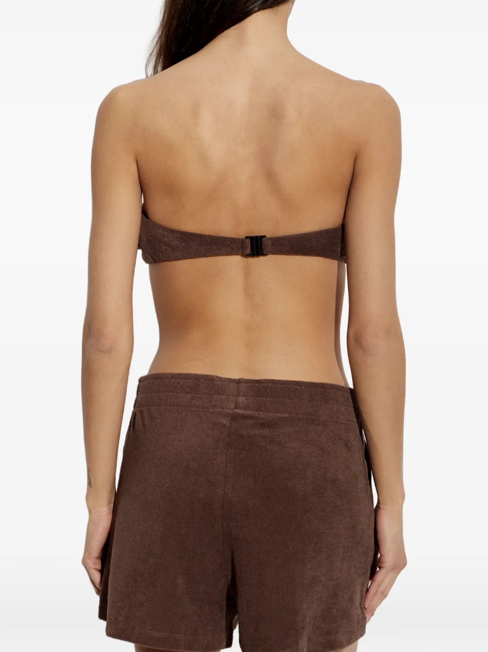 Perfect Moment Bandeau top van badstof Bruin