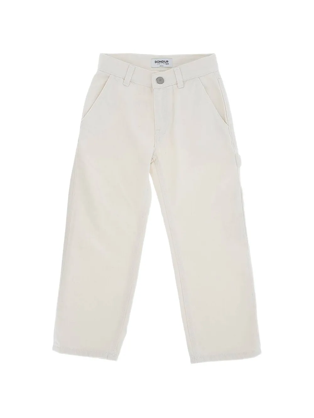 DONDUP KIDS button-fastening carpenter trousers - Toni neutri