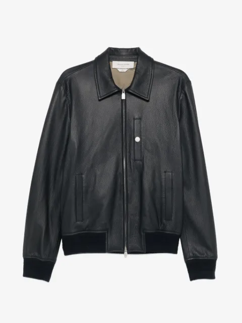 Jacob Cohën Jacke aus gekörntem Leder