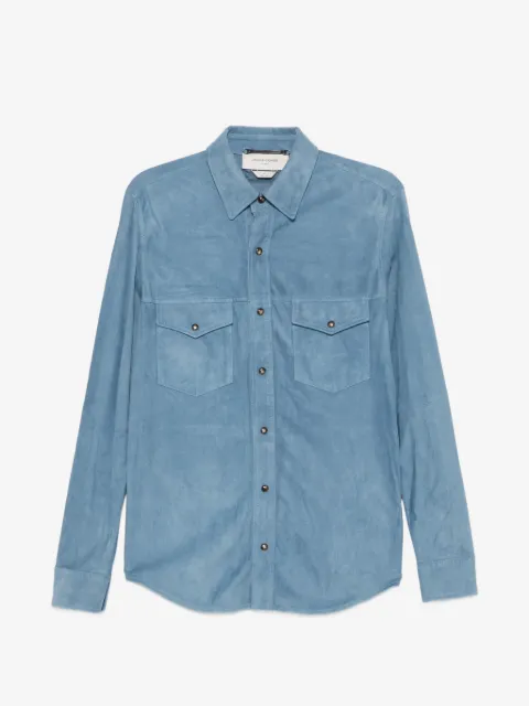 Jacob Cohën suede button-up overshirt